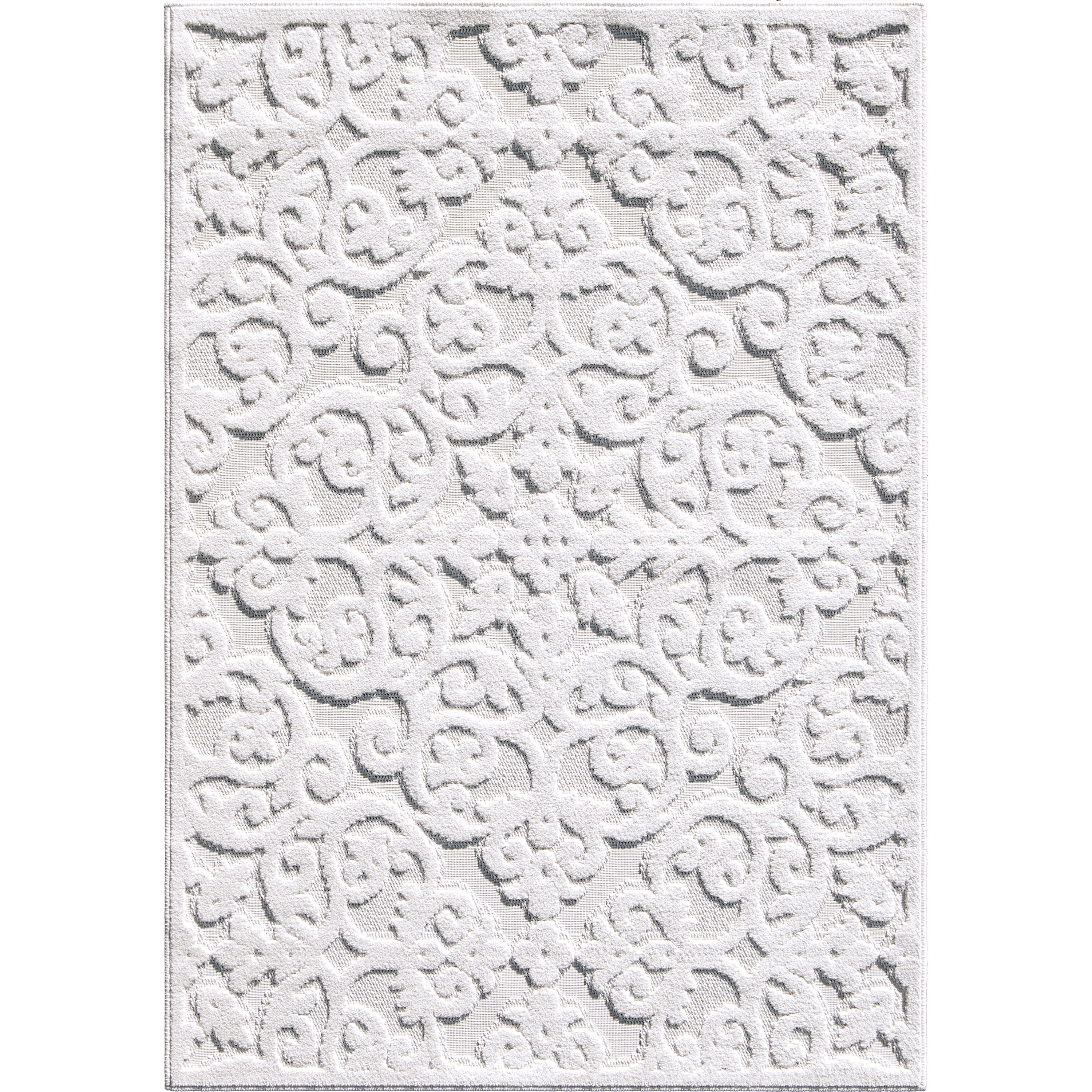 View of My Texas House Elaine 8' X 10' Natural Floral Outdoor Rug - Walmart.com