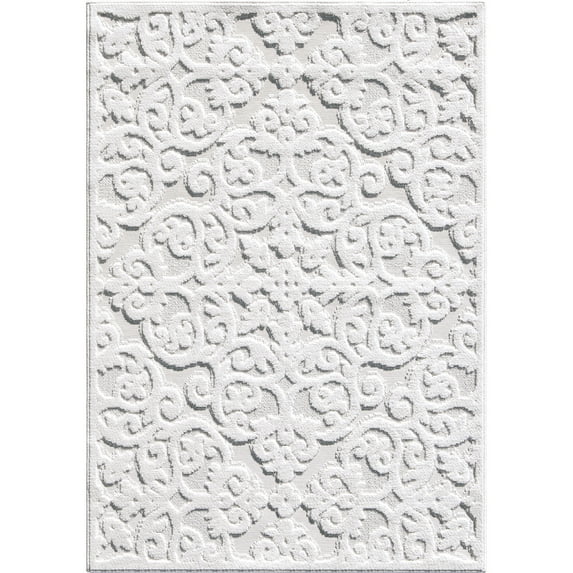 My Texas House Elaine 9' X 12' Natural Floral Outdoor Rug