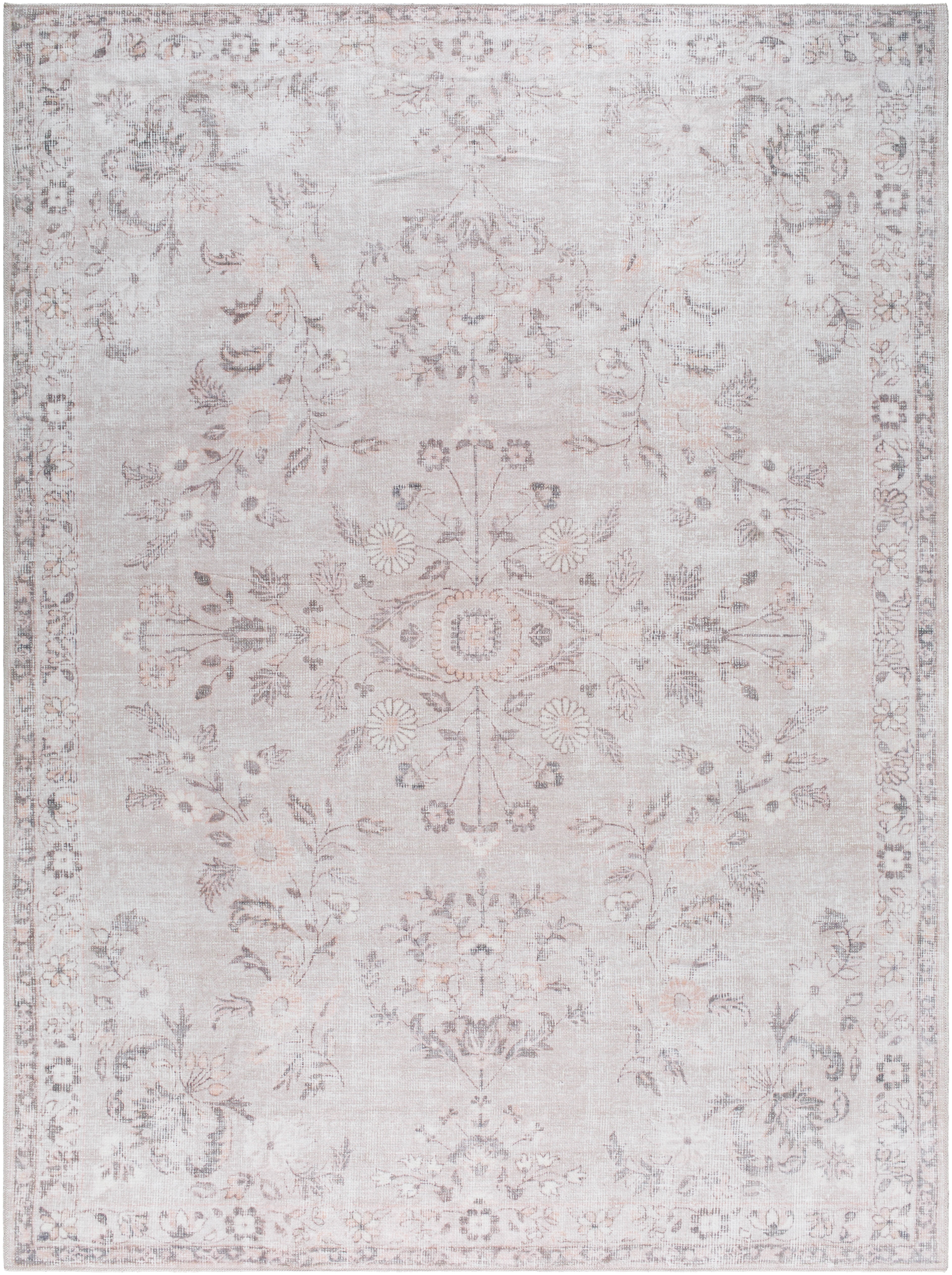 My Texas House Everyday Living Blair Traditional Floral Indoor Washable 9' x 12' Area Rug