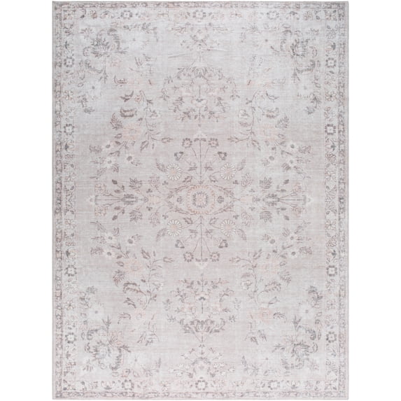 My Texas House Everyday Living Blair Traditional Floral Indoor Washable 9' x 12' Area Rug
