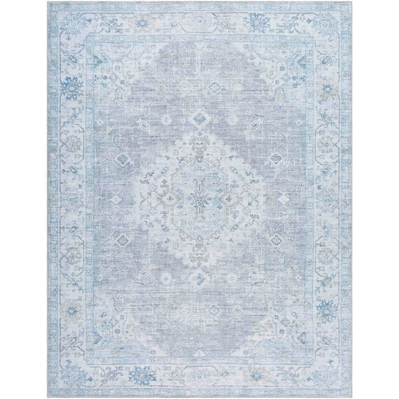 My Texas House Everyday Living Gemma Traditional Medallion Indoor Washable 8' x 10' Area Rug