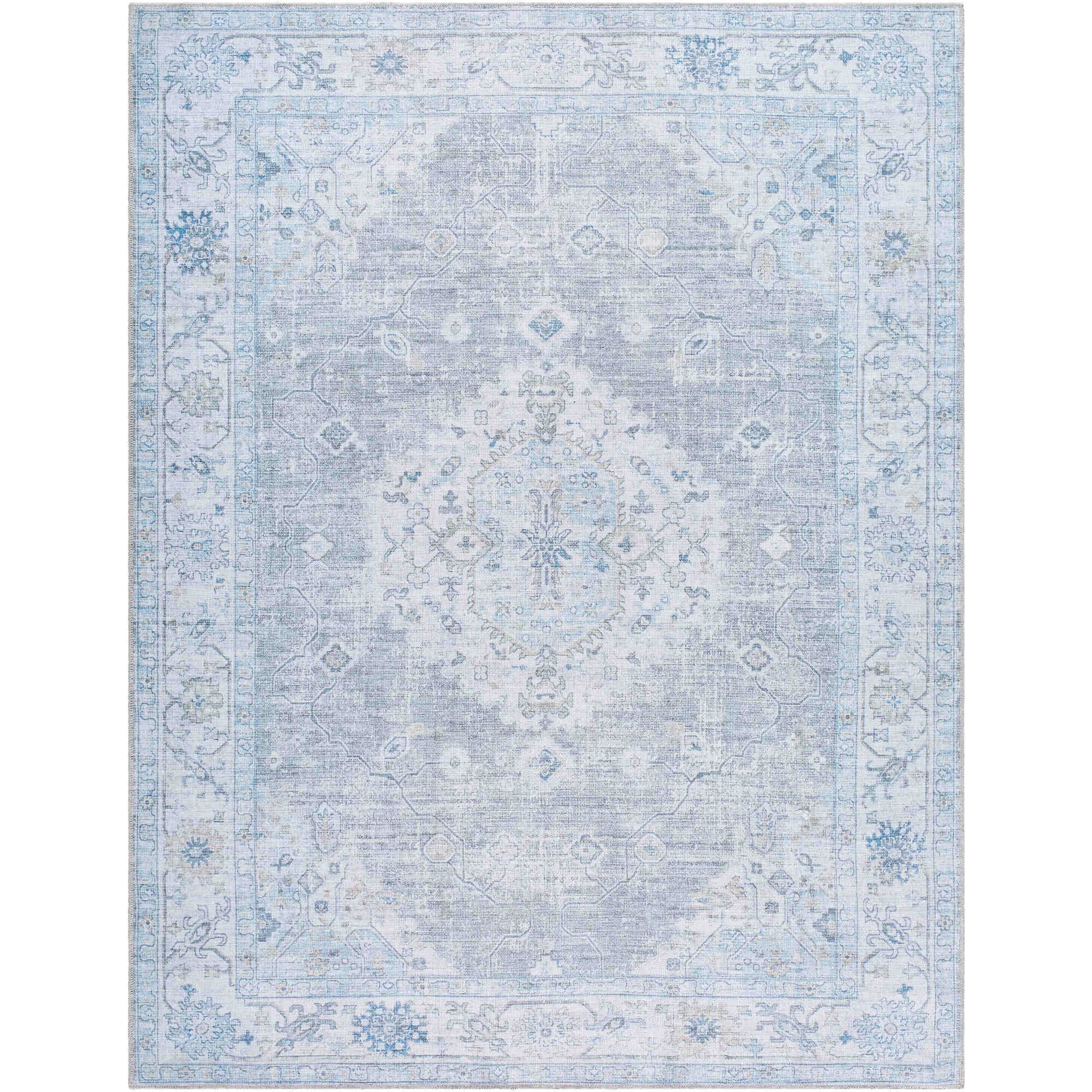 My Texas House Everyday Living Gemma Traditional Medallion Indoor Washable 9' x 12' Area Rug