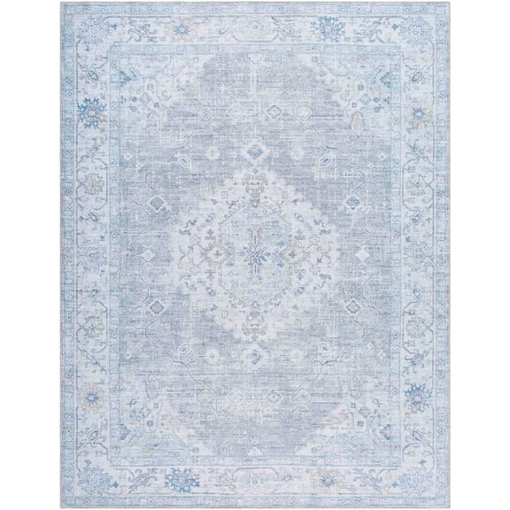 My Texas House Everyday Living Gemma Traditional Medallion Indoor Washable 9' x 12' Area Rug