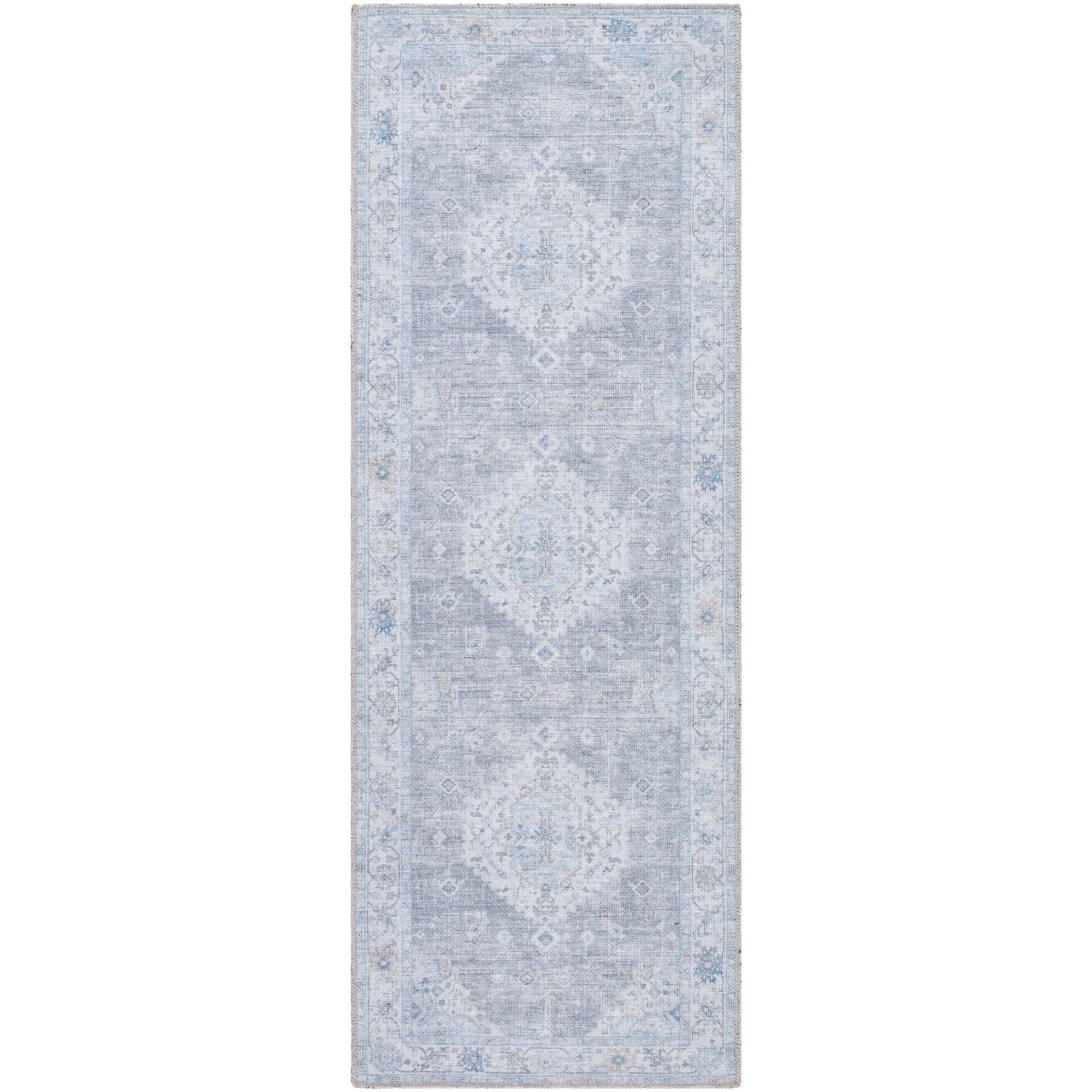 My Texas House Everyday Living Gemma Traditional Medallion Indoor Washable Runner Rug