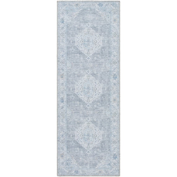 My Texas House Everyday Living Gemma Traditional Medallion Indoor Washable Runner Rug