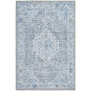My Texas House Everyday Living Gemma Traditional Medallion Indoor Washable Scatter Rug