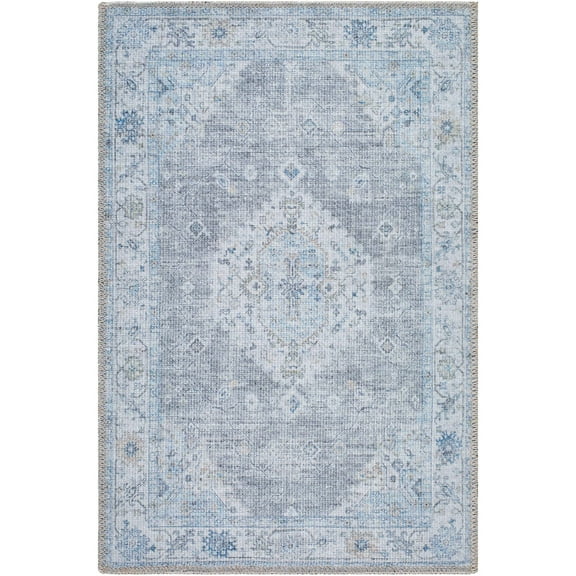 My Texas House Everyday Living Gemma Traditional Medallion Indoor Washable Scatter Rug