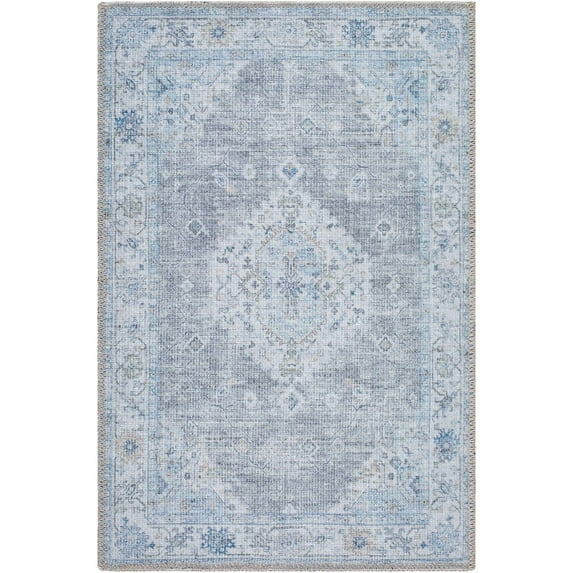 My Texas House Everyday Living Gemma Traditional Medallion Indoor Washable Scatter Rug