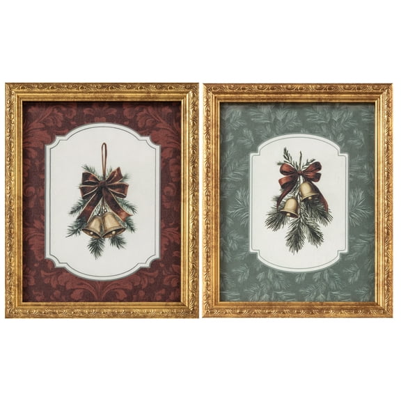 My Texas House Festive Winter Bells Framed Wall Art 8x10