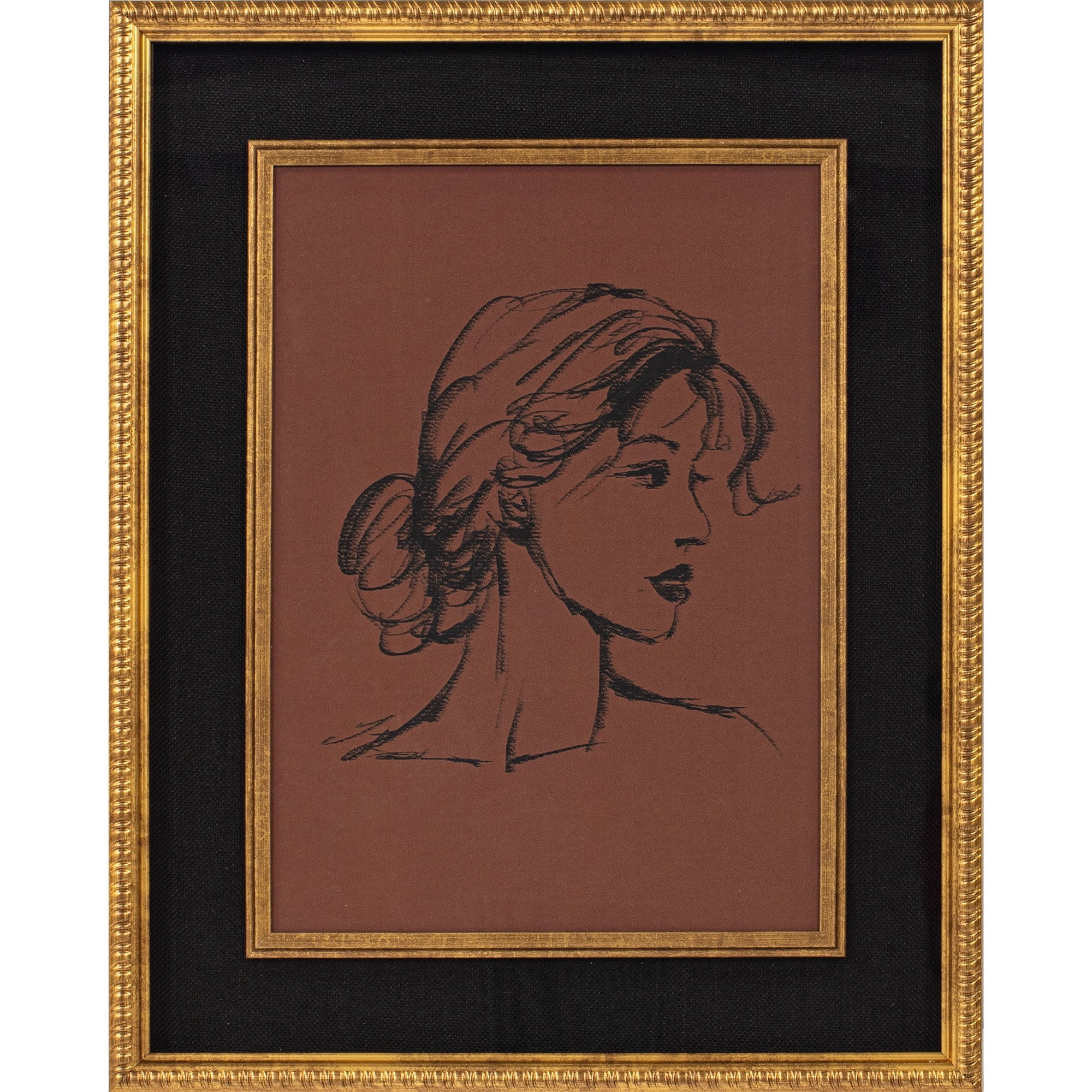 My Texas House Fierce Femme Sketch Framed Art 16x20