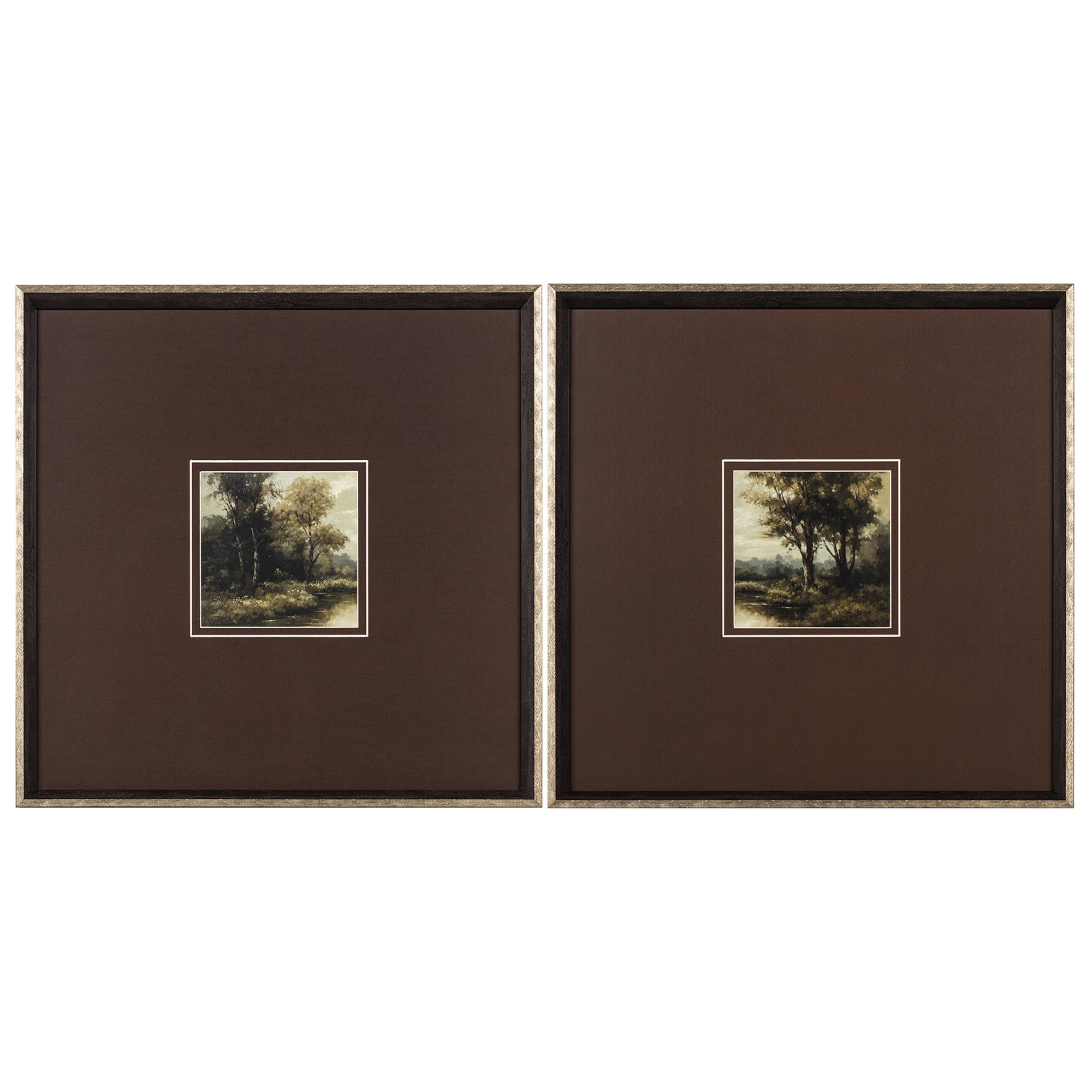 My Texas House Follow the River Bend 20x20 Framed Wall Art