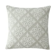 My Texas House Gemma Cotton Decorative Pillow Cover, 18"x18", Harbor Mist
