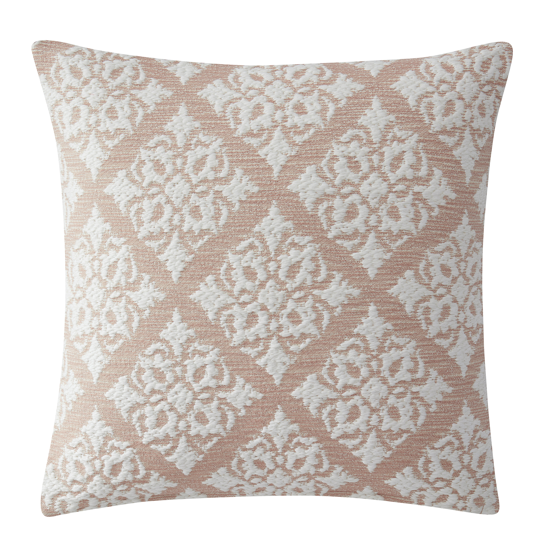 My Texas House Gemma Cotton Decorative Pillow Cover, 18 inchx18 inch, Mahogany Rose, Size: 18 inch x 18 inch