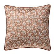 My Texas House 20 in x 20 in Ginger Floral Velvet Decorative Pillow