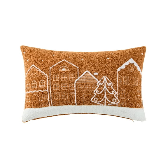 My Texas House 14" x 24" Gingerbread Village Decorative Pillow Cover