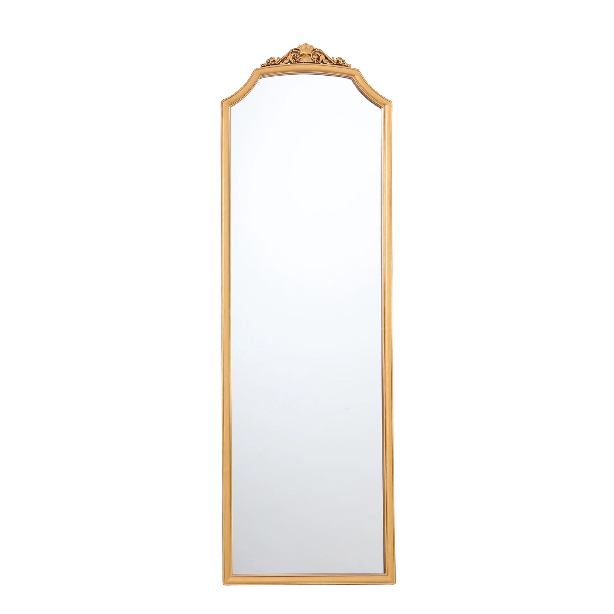 My Texas House Over-the-Door Mirror, Gold Ornate Wood Frame, 15 in x 47 in
