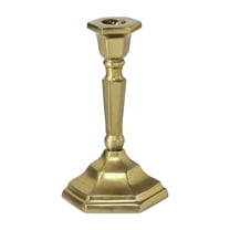 My Texas House Gold Taper Candle Holder, 6.5"