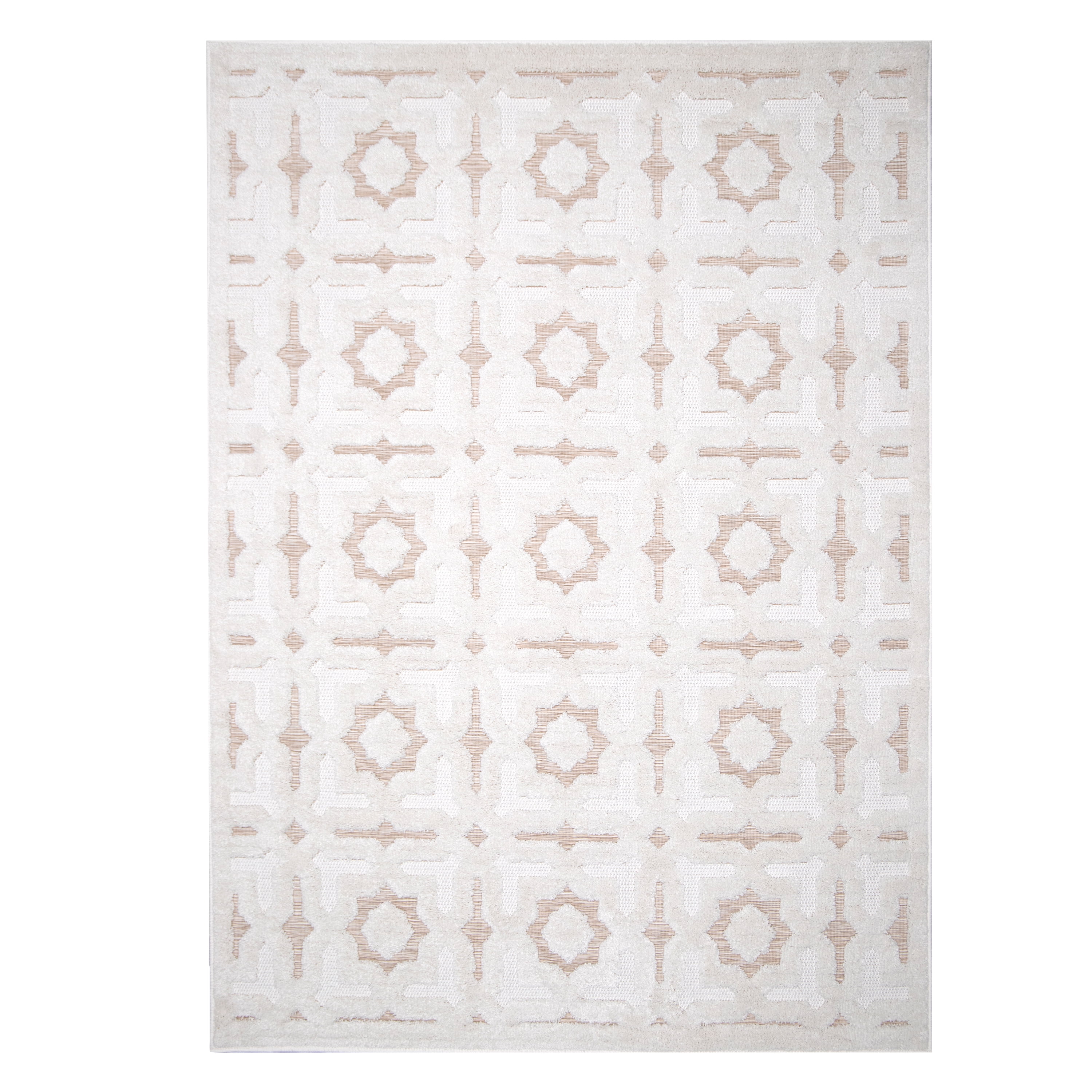 View of My Texas House Goodwin 5' X7' Driftwood Geometric Outdoor Rug - Walmart.com