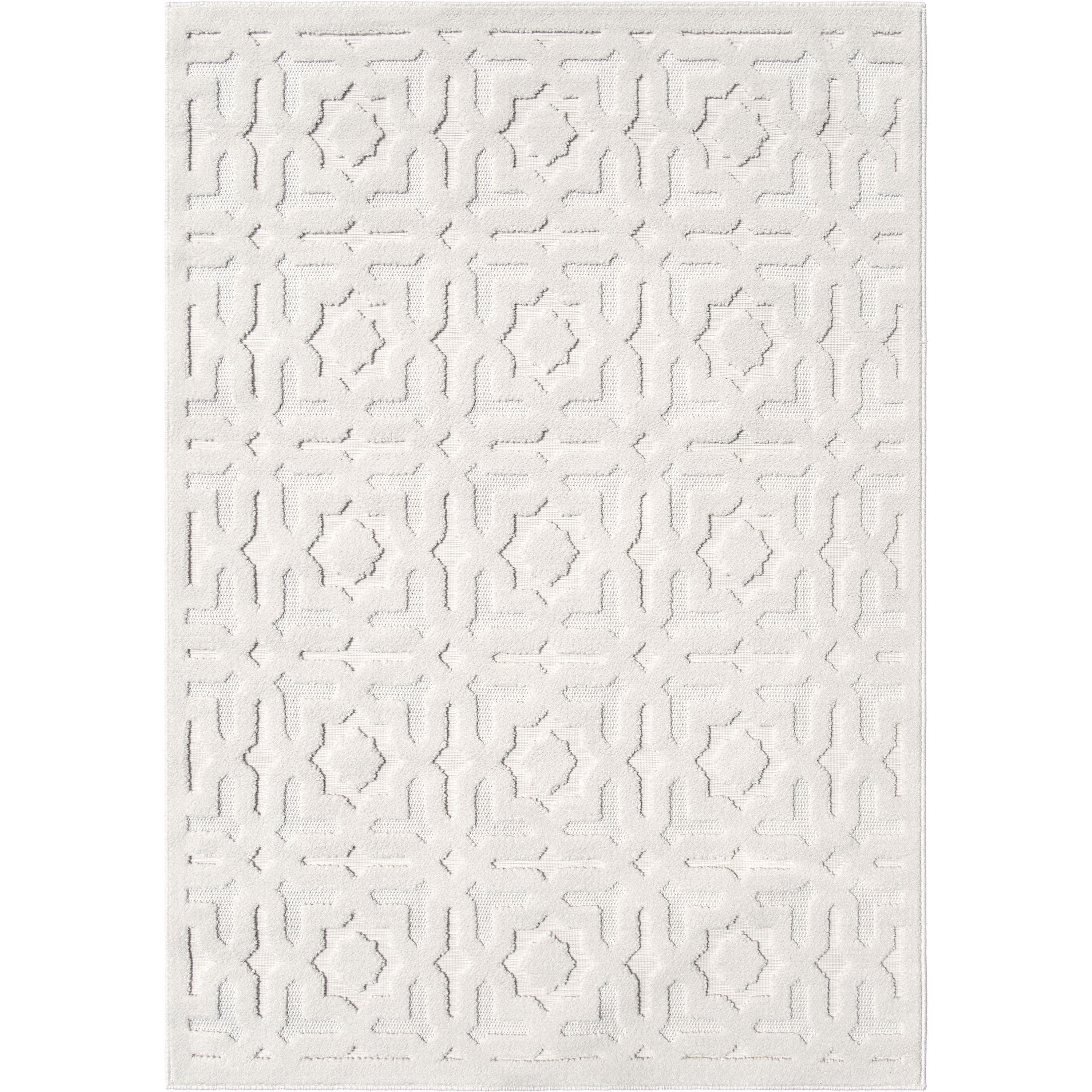 My Texas House Goodwin By Orian 9' X 12' Natural Geometric Outdoor Rug