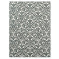 thumbnail image 1 of My Texas House Green Floral Faux Fur Washable Indoor Area Rug, 7'6" x 10', 1 of 5