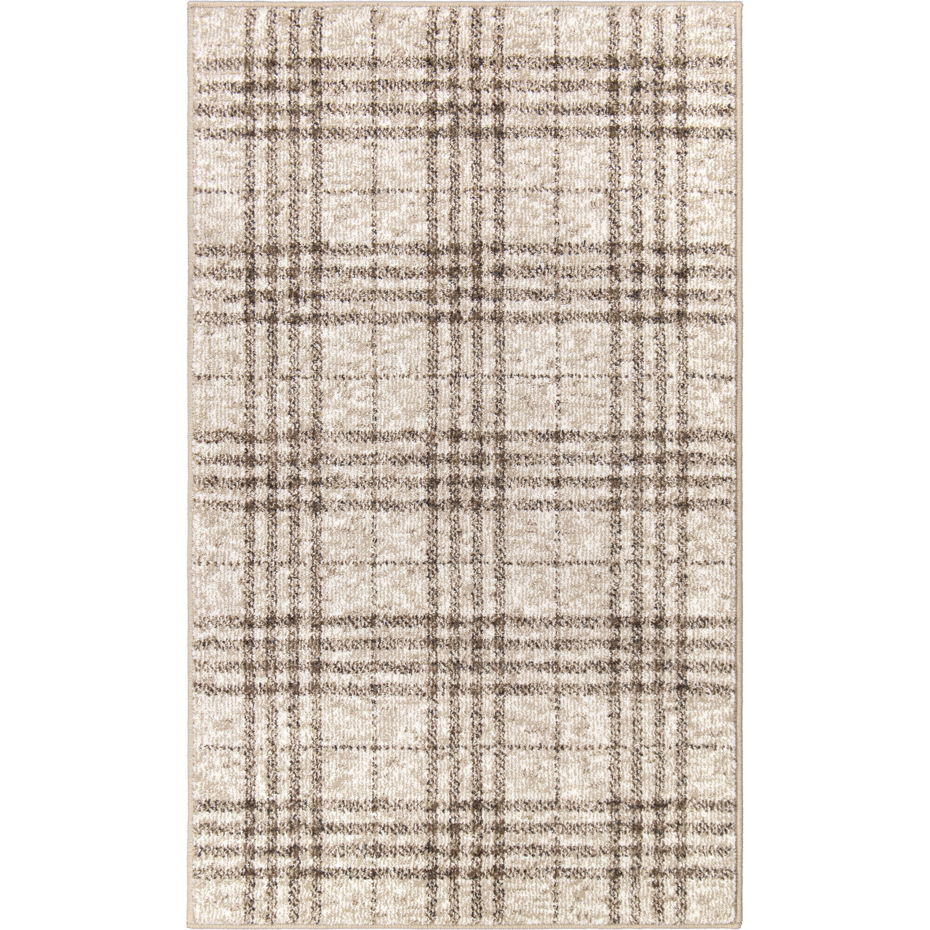 My Texas House Highlands 3' X 5' Beige Plaid Area Rug - Walmart.com