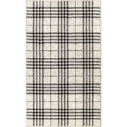 My Texas House Highlands 3' X 5' Black Plaid Area Rug