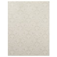 thumbnail image 1 of My Texas House Ivory Floral Faux Fur Washable Indoor Area Rug, 7'6" x 10', 1 of 5
