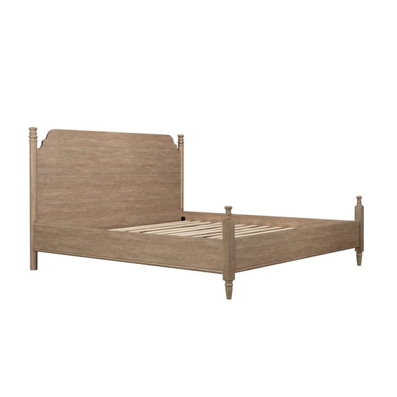My Texas House King Monroe Platform Bed, Brushed Oak Finish