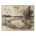 thumbnail image 1 of My Texas House Landscape Pencil Skt Framed Art 36x28, 1 of 6
