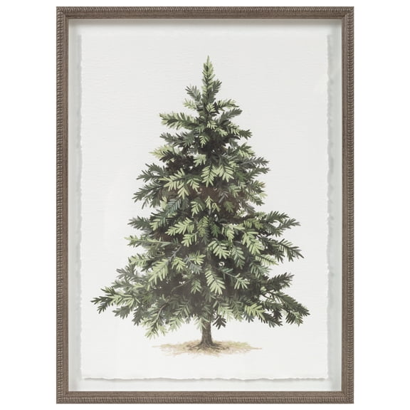 My Texas House Lone Pinetree Framed Wall Art 18x24
