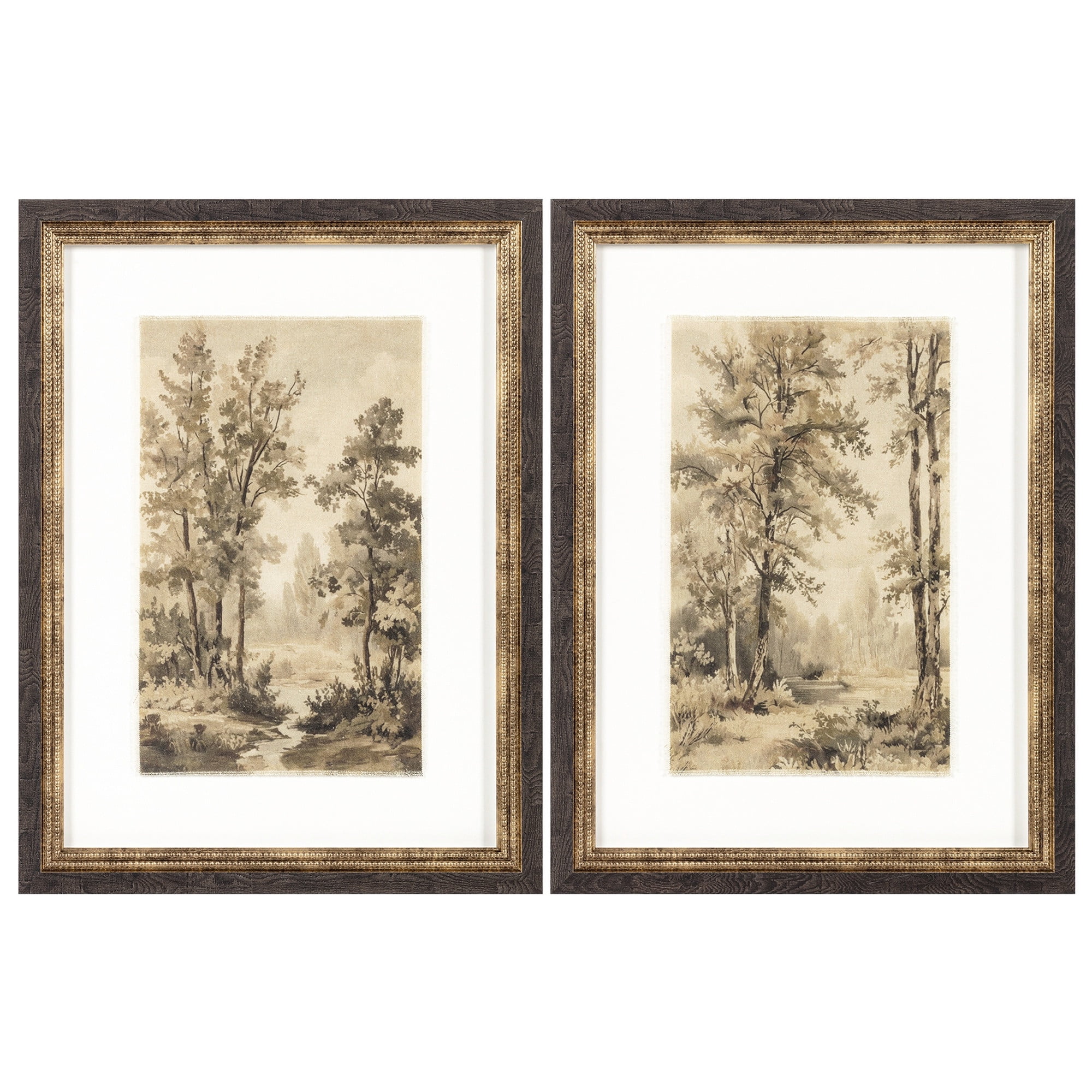 My Texas House Look Through the Trees 2pc Set 18x24 Framed Wall Art