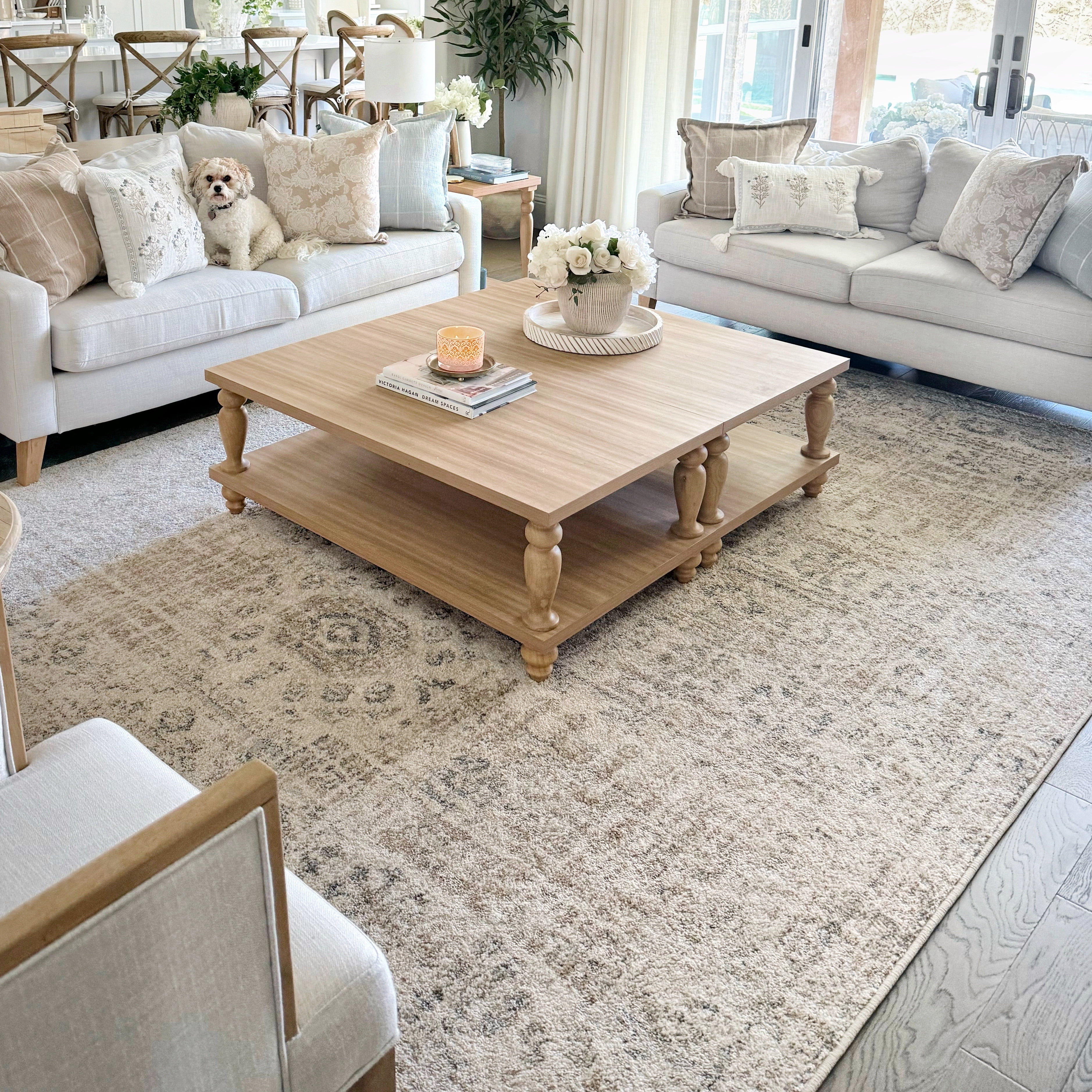 My Texas House Maeve 3'11" X 5'6" Tan Geometric Area Rug - Walmart.com