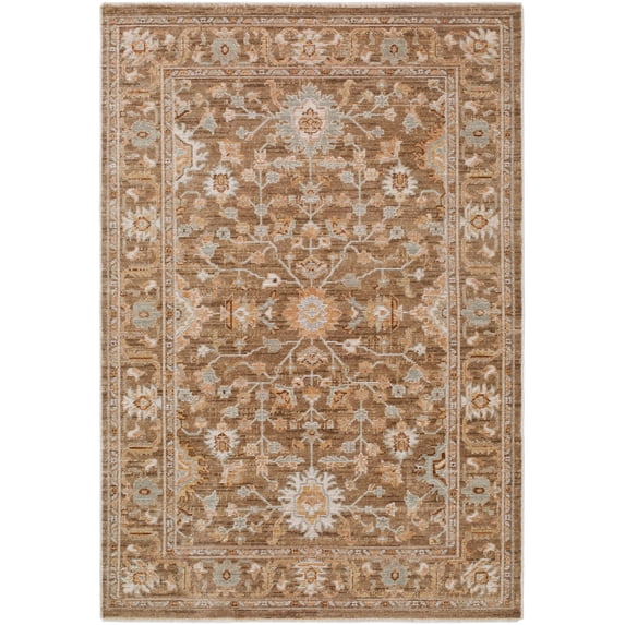 My Texas House Mirabelle Area Rug 5'3 X 7'7 - Traditional Floral for Living Room or Bedroom