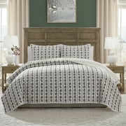 My Texas House Missie 3-Piece Multi Mistletoe Adult Quilt Set, Full/Queen