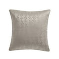 thumbnail image 1 of My Texas House Molly 20" x 20" Taupe Jacquard Holly Decorative Pillow Cover, 1 of 6