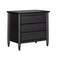 thumbnail image 1 of My Texas House Monroe 3-Drawer Nightstand, Raven Black Oak, 1 of 29