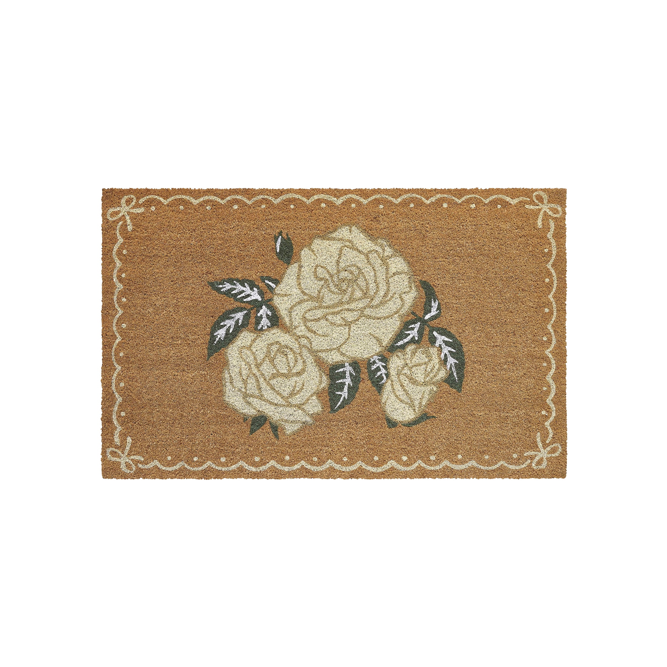 My Texas House Multi Dainty Rose Outdoor Coir Mat, 18" x 30"