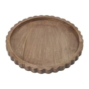 My Texas House Natural Mango Wood Round Decorative Tray, 16" x 2"
