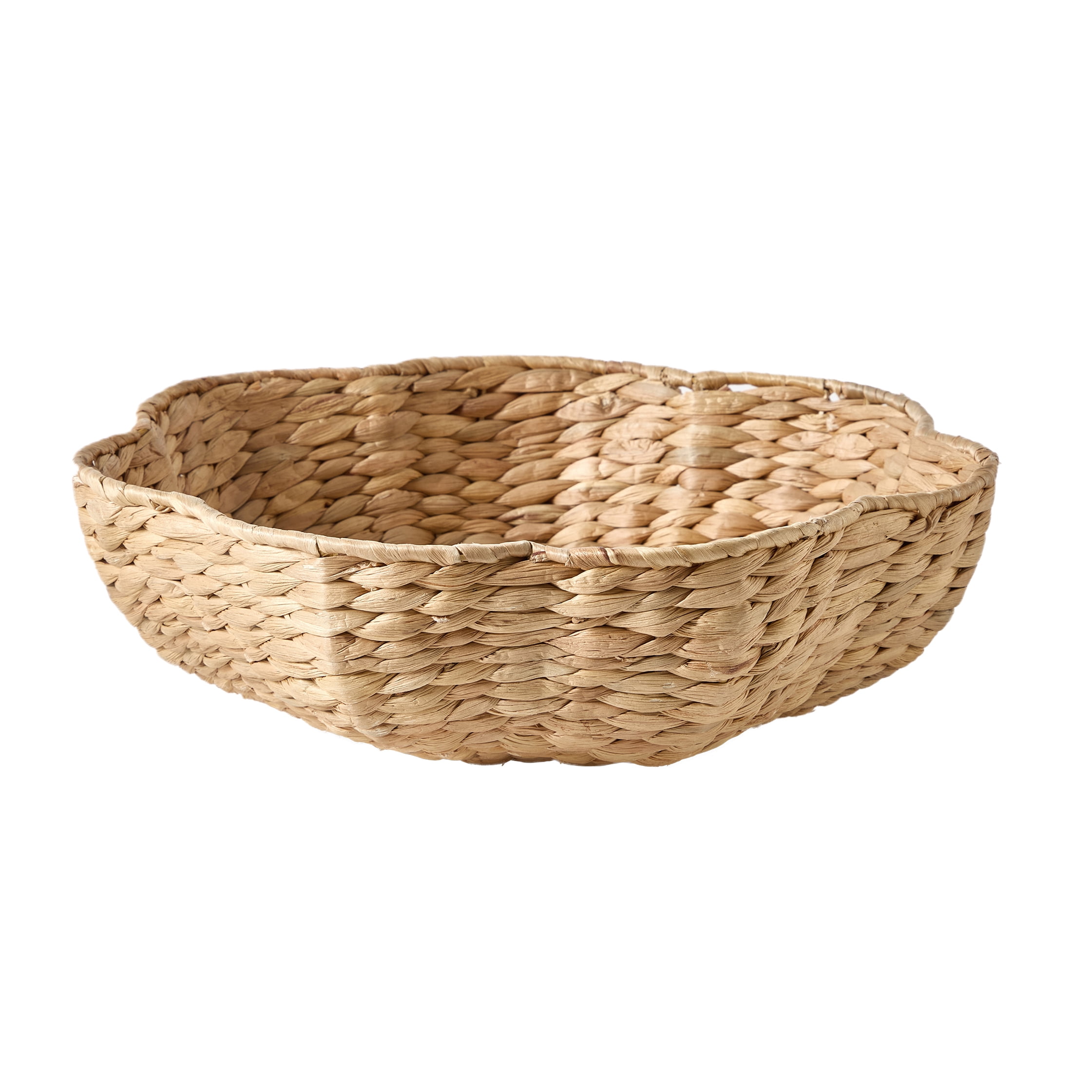 My Texas House Natural 14" Water Hyacinth Decorative Bowl