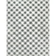 thumbnail image 1 of My Texas House Noelle 5'3" x 7' Green White Plaid Indoor Area Rug, 1 of 8