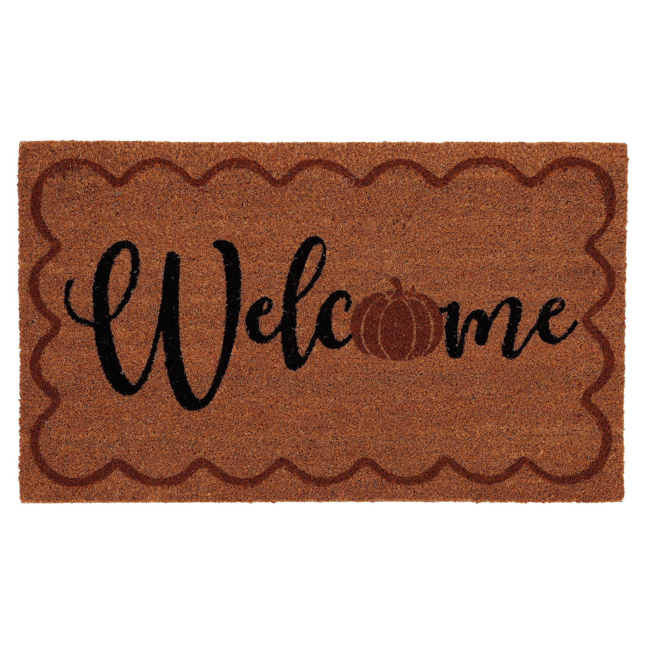 My Texas House Fall Multicolor Welcome Pumpkin Outdoor Coir