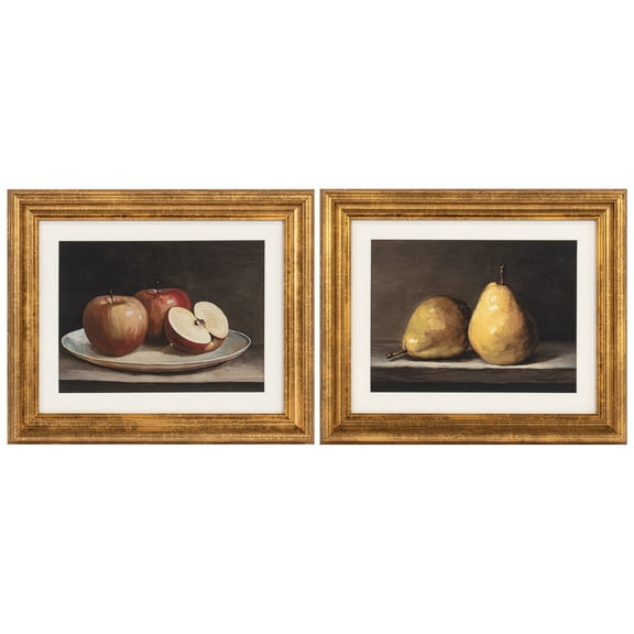 My Texas House Still Apples & Pears Framed Art 2pc Set 12x10