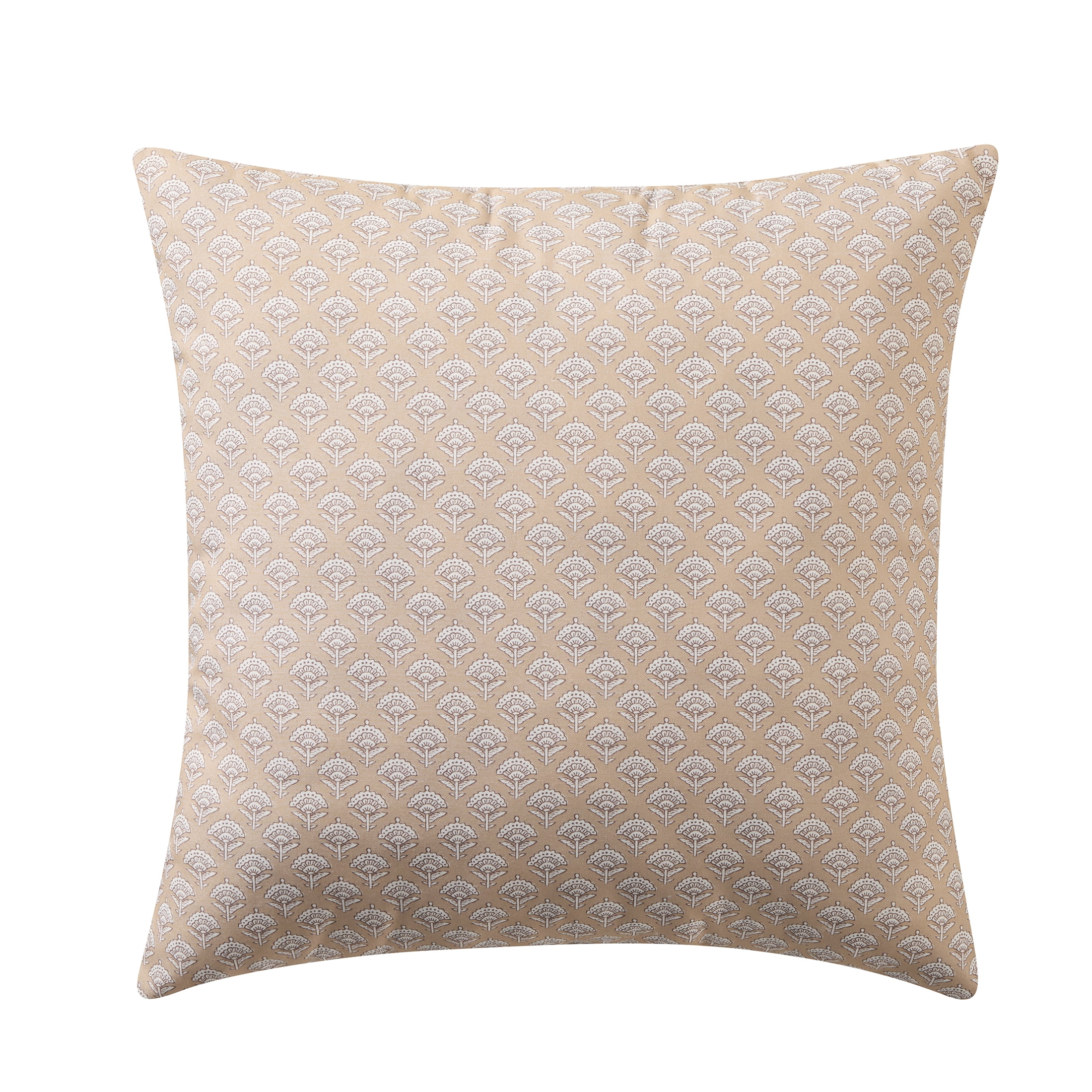 My Texas House Tan Block Print 20" x 20" Outdoor Pillow