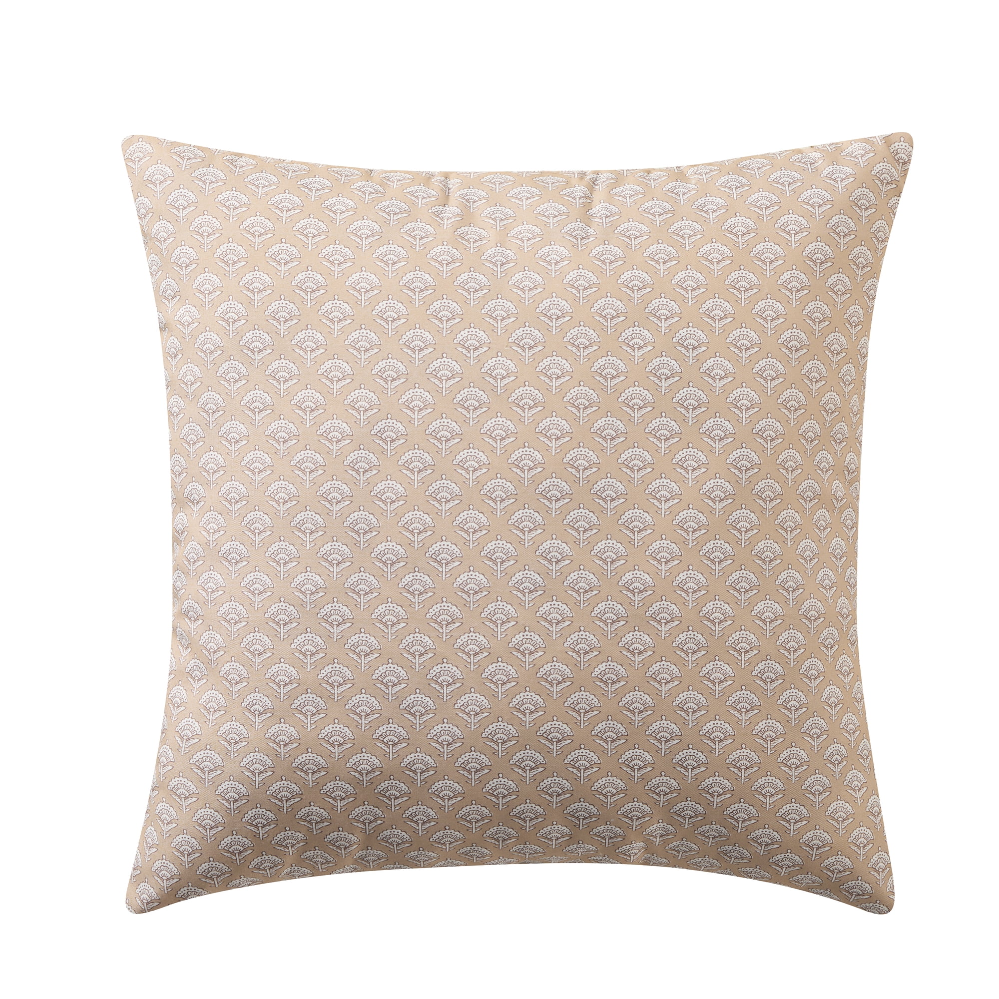 My Texas House Tan Block Print 20" x 20" Outdoor Pillow
