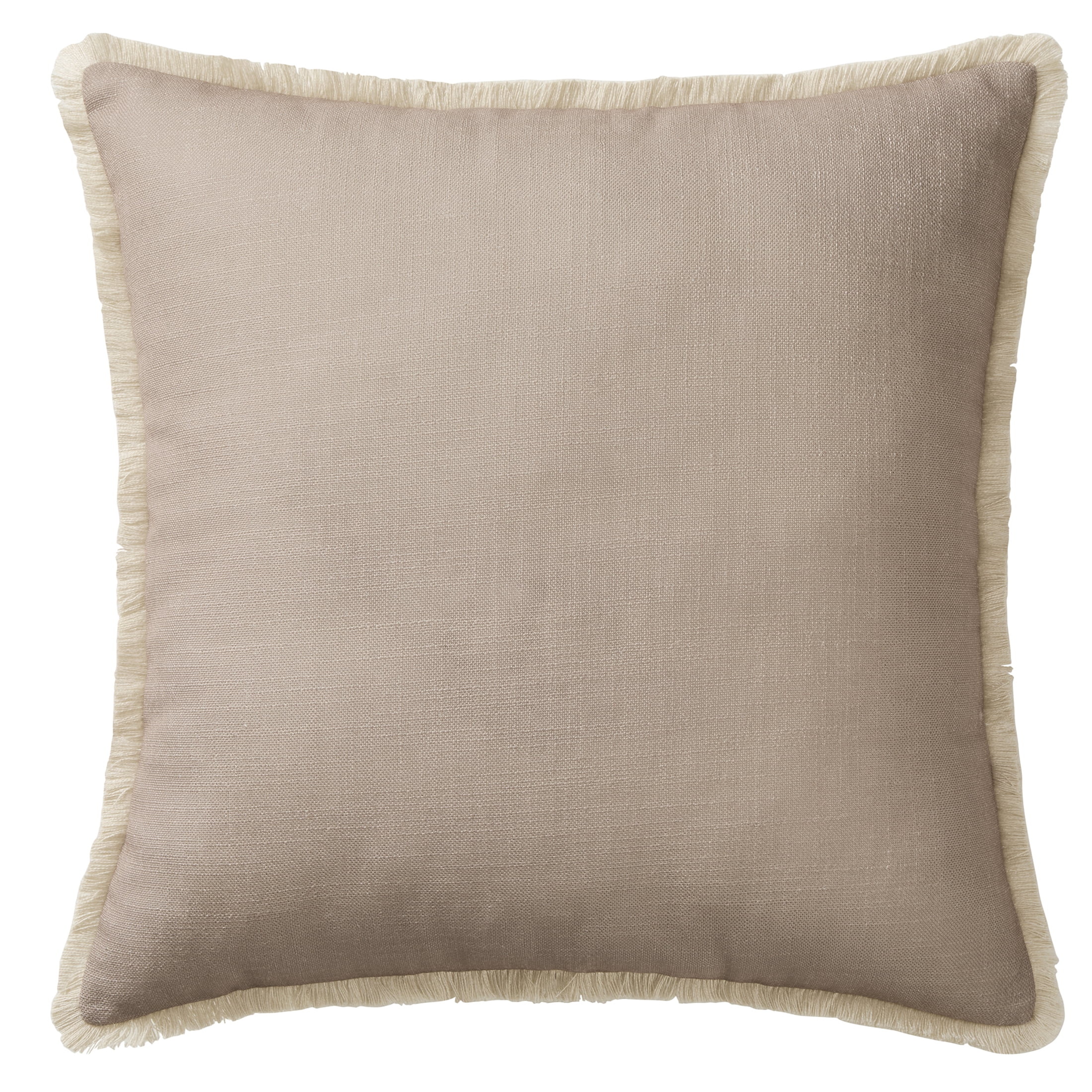 My Texas House Tan Fringe 18" x 18" Outdoor Pillow