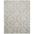 thumbnail image 1 of My Texas House Taupe Flower Damask Machine Washable Indoor Area Rug, 7'6" x 9'5", 1 of 5