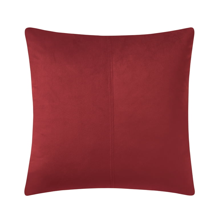 Home Brilliant Valentines Pillow Covers 18x18 Decorative Linen Square Red  Throw Pillows for Couch Bed Living Room, 18 x 18 inch(45x45cm), Burgundy