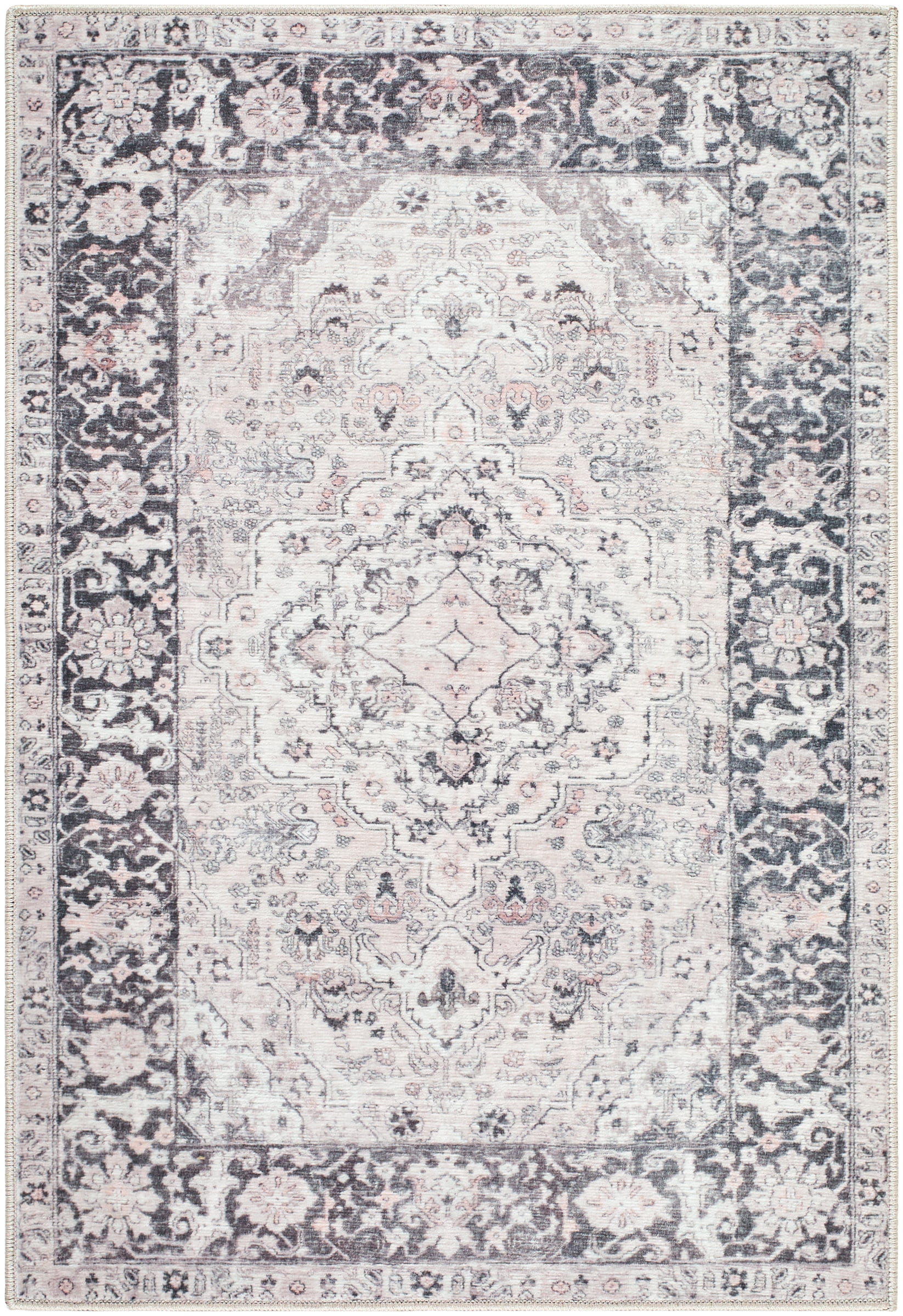 My Texas House Washable Laine Beige 2' x 2'11" Washable Accent Rug