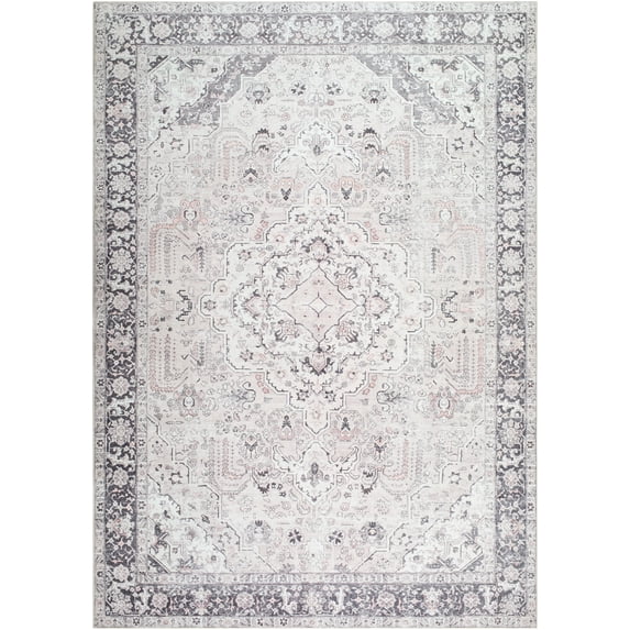 My Texas House Washable Laine Beige 8'10" x 12' Washable Area Rug