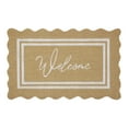 thumbnail image 1 of My Texas House Welcome Natural Scalloped Edge and Border Outdoor Coir Doormat, 30" x 48", 1 of 6